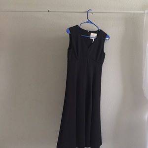 Lands End sleeveless dress black